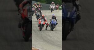 Things are getting rowdy in the Medallia Superbike Class #shorts #motorcycle #motorsport