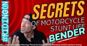 Bender shares stories about his past and iconic stunts