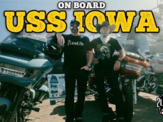 We got our bikes on the USS Iowa!